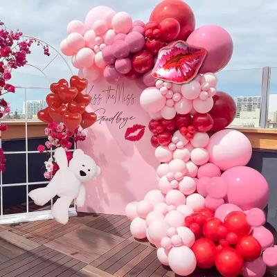 China Custom Promotional Toy Balloon Chain Balloon Arch Kit Decorations Bride Themed Balloons Propose Engagement Valentine's Day Party Decorations for sale