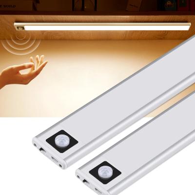 China Modern Usb Charging Motion Sensor Wireless Night Light Pir Cabinet Light Led Cabinet Light for sale