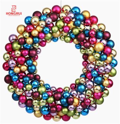 China Holiday decoration & Gift Customized Wholesale High Quality Unbreakable Christmas Ball Ornaments For Christmas Wreath Decorations for sale