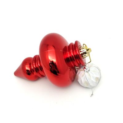 China Holiday decoration & Wholesale New Design Gift China Factory Manufacturer Shape Red Plastic Unbreakable Ornament For Christmas Tree for sale