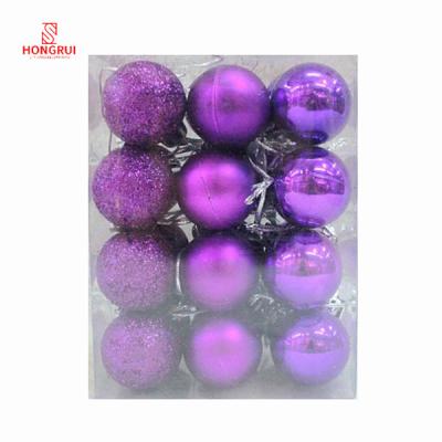 China Holiday decoration & Gift 24 Pieces Christmas Balls Ornaments Christmas Tree Baubles Suit For Holiday Wedding Party Decoration (Golden) for sale