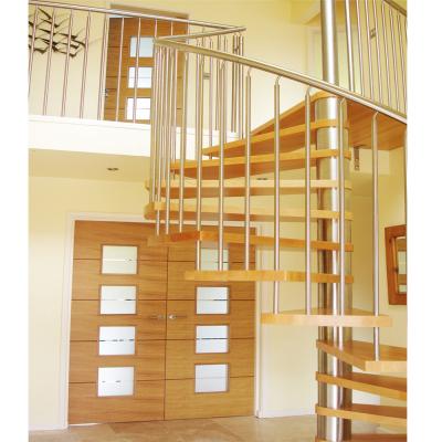 China Modern Wooden Metal Spiral Stair Tread Staircase Spiral Staircase Pictures for sale