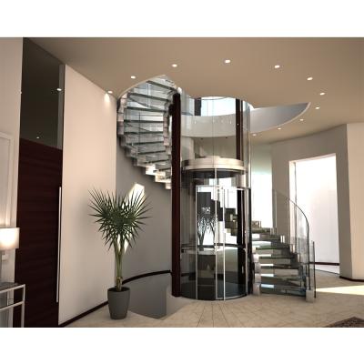 China Modern Prefab Indoor Steel Staircase Wooden Floating Staircase Indoor Curved Cost for sale