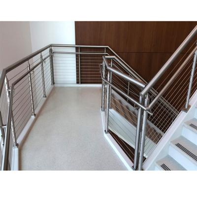 China 316 Stainless Steel Modern Metal Cable Safety Railings / Handrails For Stairs for sale