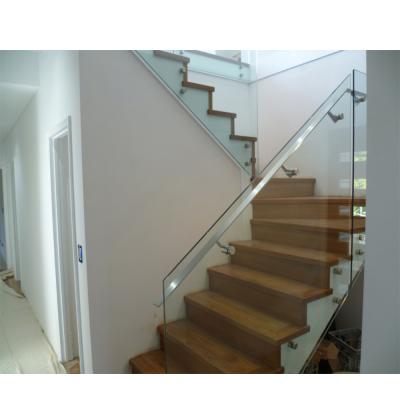 China 8-16mm Modern Custom Glass Wall Standoff Railing System Balcony Glass Balustrade for sale