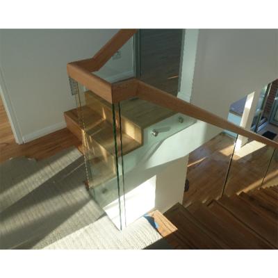 China Modern Design Balcony Railing Systems Pillar Standoff Balustrade Glass Barrier Stainless Steel Glass Railing for sale