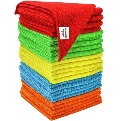 China Eco-friendly Microfiber Cleaning Towel Microfiber Cloth 16X16Inch Quick Dry Car Cleaning Towel for sale