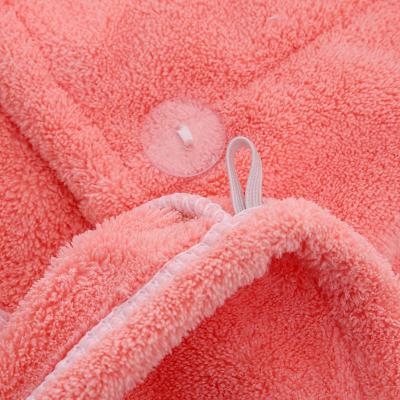 China Coral Fleece Women Hair Drying Turban Pink QUICK DRY Towel Hair Towel Wrap 3 Pack Microfiber Hair Towel for sale