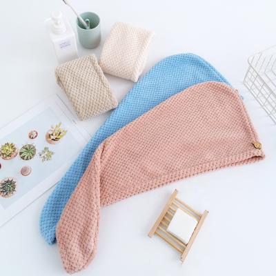 China QUICK DRY Bath Towel Hair Drying Towel Microfiber Hair Microfiber Turban Head Wrap Towel For Women for sale