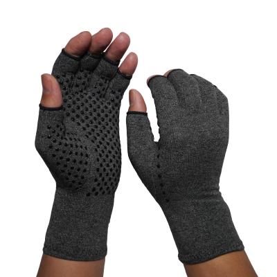 China Household Work Custom Half Finger Arthritis Protection Daily Compression Gloves for sale