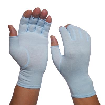 China Housework Overalls Coin Moisturizing Jewelry Silver Inspection Cotton Half Finger Gloves for sale