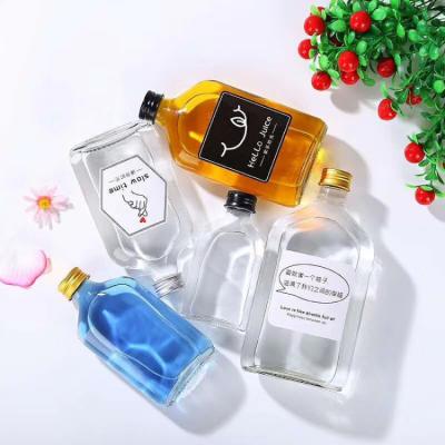 China Eco-friendly Creative Sweet Wine Dish Vodka Drinking Juice 300ml Cold Brew Coffee Glass Bottle for sale