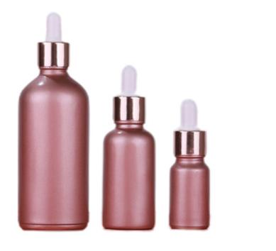 China Hot Selling 10ml 15ml 30ml 50ml 100ml Cosmetic Skin Care Frosted Amber Glass Dropper Essential Oil Bottle for sale