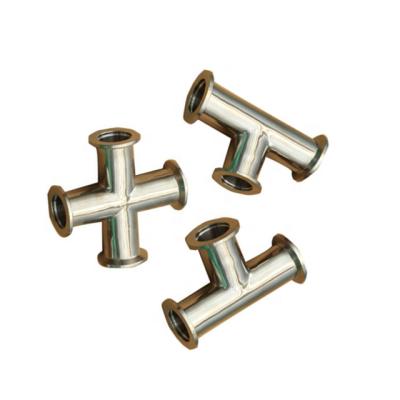 China Cross Stainless Steel Crawl Space KF Fittings Customized Size for sale