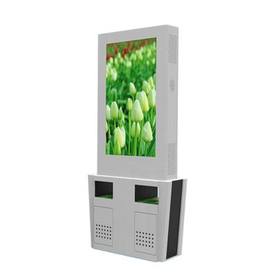 China Payment Environmental Protection Kiosk Customized Domestic Trash Can For Outdoor Advertising Player Touch Screen IP65 Kiosk for sale