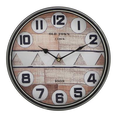 China Industrial style antique vintage metal wall clock for home decors for sale