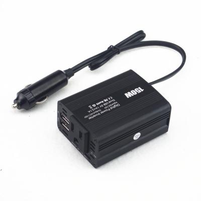 China Durable Small Car Power Inverter Phone Protection DC12V Inverter Charging Black Smart Adapter For Car Wholesale for sale