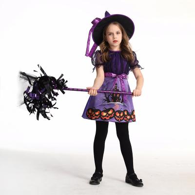 China Fancy Kids Costume Manufacturer Supply Halloween Kids Witch Costume for sale