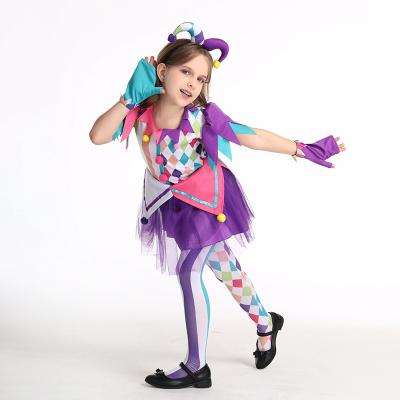 China Fancy Kids Costume Manufacturer Supply Halloween Kids Clown Costume for sale