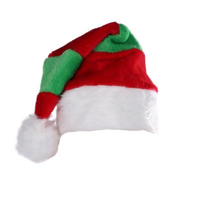 China Manufacturer Supply Christmas Green Santa Fabric Festival Decoration Hat for sale