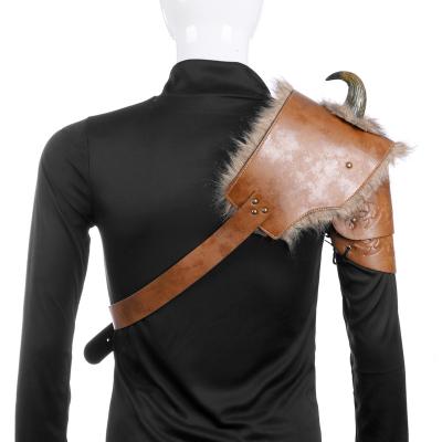 China Manufacturer Supply Viking Leather Right Shoulder Party Festival Decoration Cosplay for sale