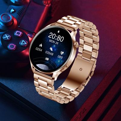 China Playback AK37 MP3 Smart Watch With BT Calls Supports Music Player Heart Rate Sports Stainless Strap Smartwatch AK37 for sale