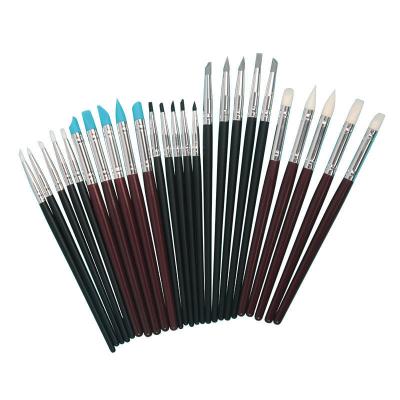 China Wood Handle Pen Carving Emboss Brush Solid Silicone Nail Drill Art Gel Painting Weizhuang 5Pcs Nail Dotting Nail Art Picker Pen Pencils for sale