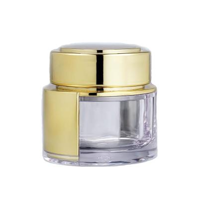 China Cosmetic Clear Plastic Jar Facial Cream Jar Packaging Empty Plastic Cream Jar for sale