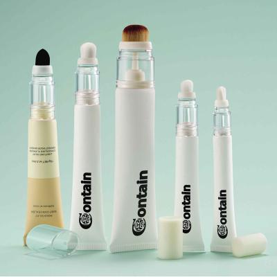 China Facial Packaging 10ml Liquid Base Sponge Stick Soft Tube Packaging Tube for sale