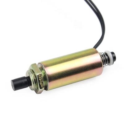 China DC 12V 24V Tubular Open Frame Push Pull Linear Solenoid for sale