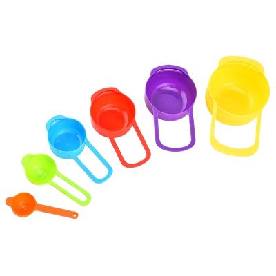 China Factory Stock Disposable Measuring Cup Doser Six Piece Set Plastic Doser Scale Flour Doser Set DIY Ba for sale