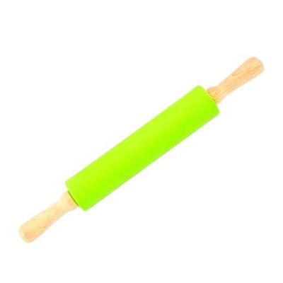 China Viable Wooden Pin Non Stick Flour Dumpling Stick Rolling Direct Selling Silicone Maker Baking Tool for sale