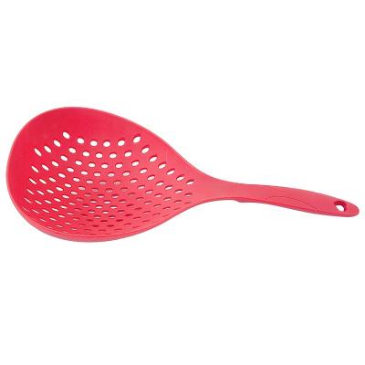 China New Viable Household Nylon Strainer Food Strainer Noodle Spoon Plastic Kitchen Utensil Large for sale