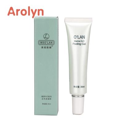 China Acne Treatment Facial Cleansing Exfoliating Acne Deep Clean Blackhead Remove Face Scrub Peeling Gel 35ml OEM ODM for sale