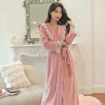 China Breathable Factory Custom Made Two Piece Suit Women Dress Sleepwear Nightgown Set for sale