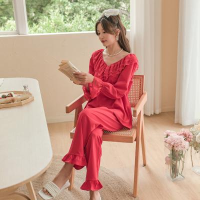 China 2022 QUICK DRY Latest Spring Wedding Pajamas Pure Color Sleepwear For Plus Size for sale