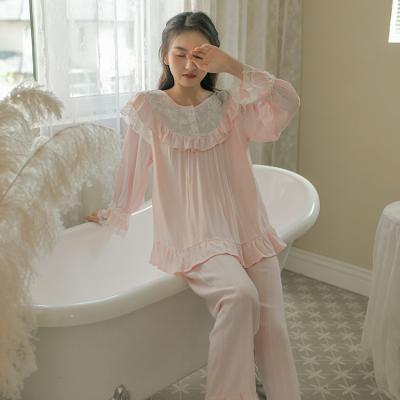 China 100% QUICK DRY casual soft viscose adult women's sleepwear button down sleepwear for sale