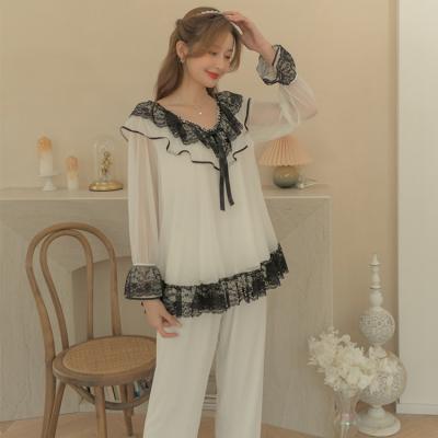 China 2021 New Women's 2pieces Korean QUICK DRY Ladies Pajamas Sleepwear Home Wear for sale