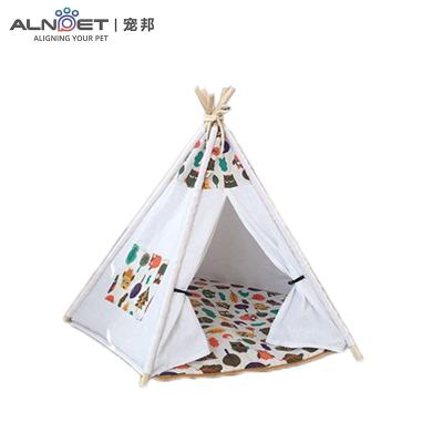 China Viable Summer Pet House Tent Foldable Cave Bed For Cat And Dog for sale