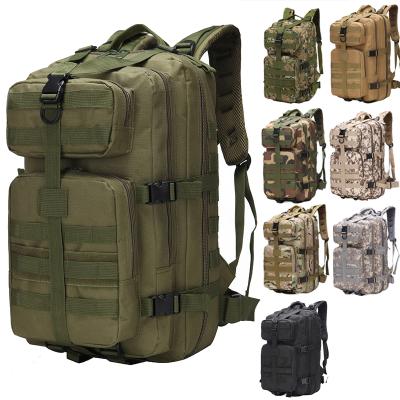 China Custom Big Logo Men's Outdoor Activity Backpack 35L OEM EDC Color Army Outdoor Assault Backpack Tactical Military Camping Bag for sale