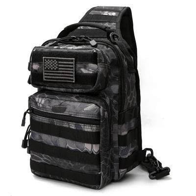 China Wholesale 7L Waterproof Custom Large Tactical EDC Military Shoulder Cross - Body Bag Camouflage Military Tactical Sling Bag for sale