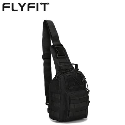 China Custom Wholesale FLYFIT Waterproof Tactical Military Shoulder Bag Camouflage Sling Tactical Bag for sale