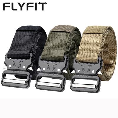 China FLYFIT Breathable Custom War Police Quick Release Buckle Security Belt Army Military Tactical Belt for sale