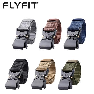 China Custom Made Breathable Wholesale Nylon Army Belt Police War Buckle Quick Release FLYFIT Military Tactical Belt for sale