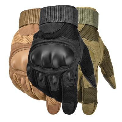 China Flyfit Proof Police Army Gloves Durable Military Cut Tactical Quality Riding Hard Full Finger Knuckle Motorcycle Gloves for sale