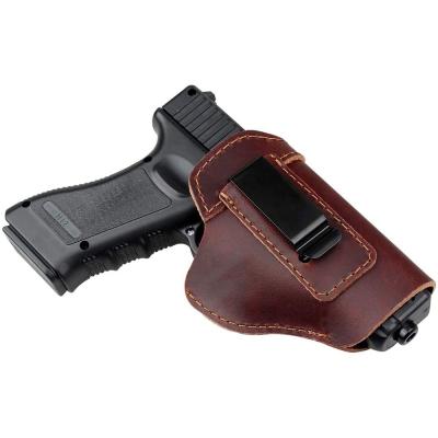 China Portable Universal Leather Holster for Carry Pistol Tactical Gun Concealed Holster for sale