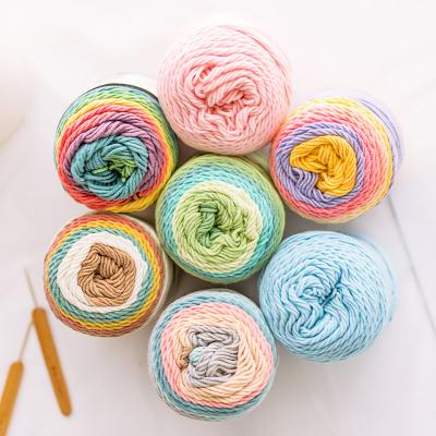 China Hot Selling Anti-bacteria Acrylic Cotton Blended Crochet Yarn 100g 5ply Milk Colored Cotton Yarn For Hand Knitting for sale