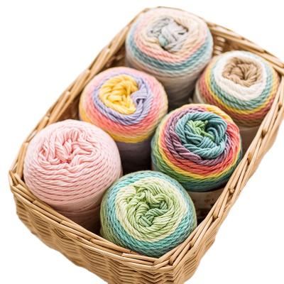 China Anti-bacteria Skin Friendly Hot Selling Acrylic Cotton Crochet Yarn 5ply Milk Cotton Yarn For Women Dress for sale