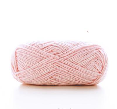 China Good Quality Anti-bacteria Various Colors DIY Hand Knitting Yarn For Crocheting Baby Milk Soft Cotton Yarns for sale