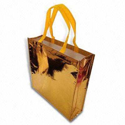 China 100% eco-friendly; Waterproof Tote Bag Surface Laminated PP Woven Woven Beach Bag for sale